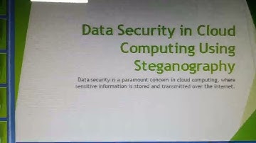 Data Security in Cloud Computing Using Steganography