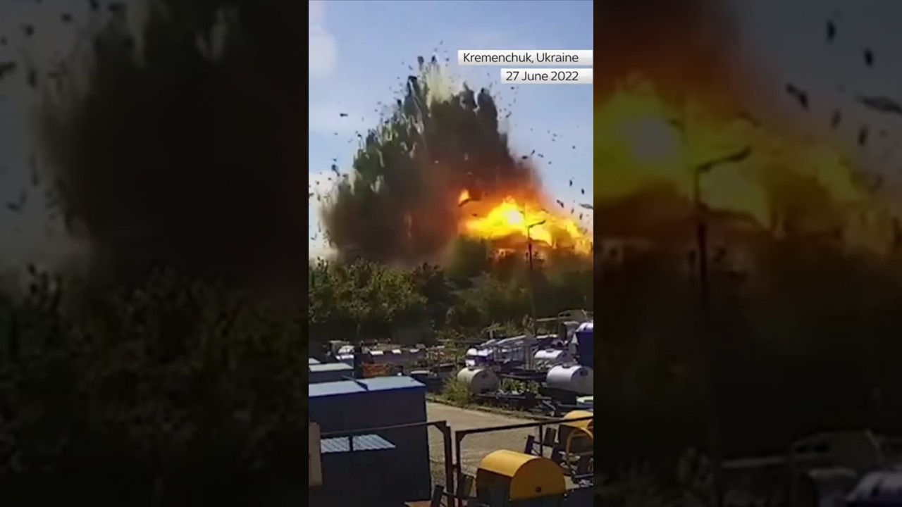 In Russia Ukraine War a shopping Mall Destroy by a missile
