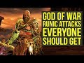 God of War Best Gear (Spoilers) - Amazing Runic Attacks EVERYONE SHOULD GET (God of War 4 Best Gear)