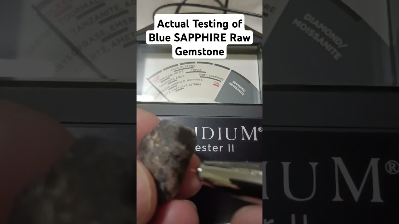 Testing Blue Raw SAPPHIRE. ✅100% PASSED SAPPHIRE GEMSTONE AUTHENTICITY TEST 