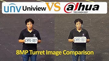 Dahua vs Uniview 8MP Turret - Image Comparisons