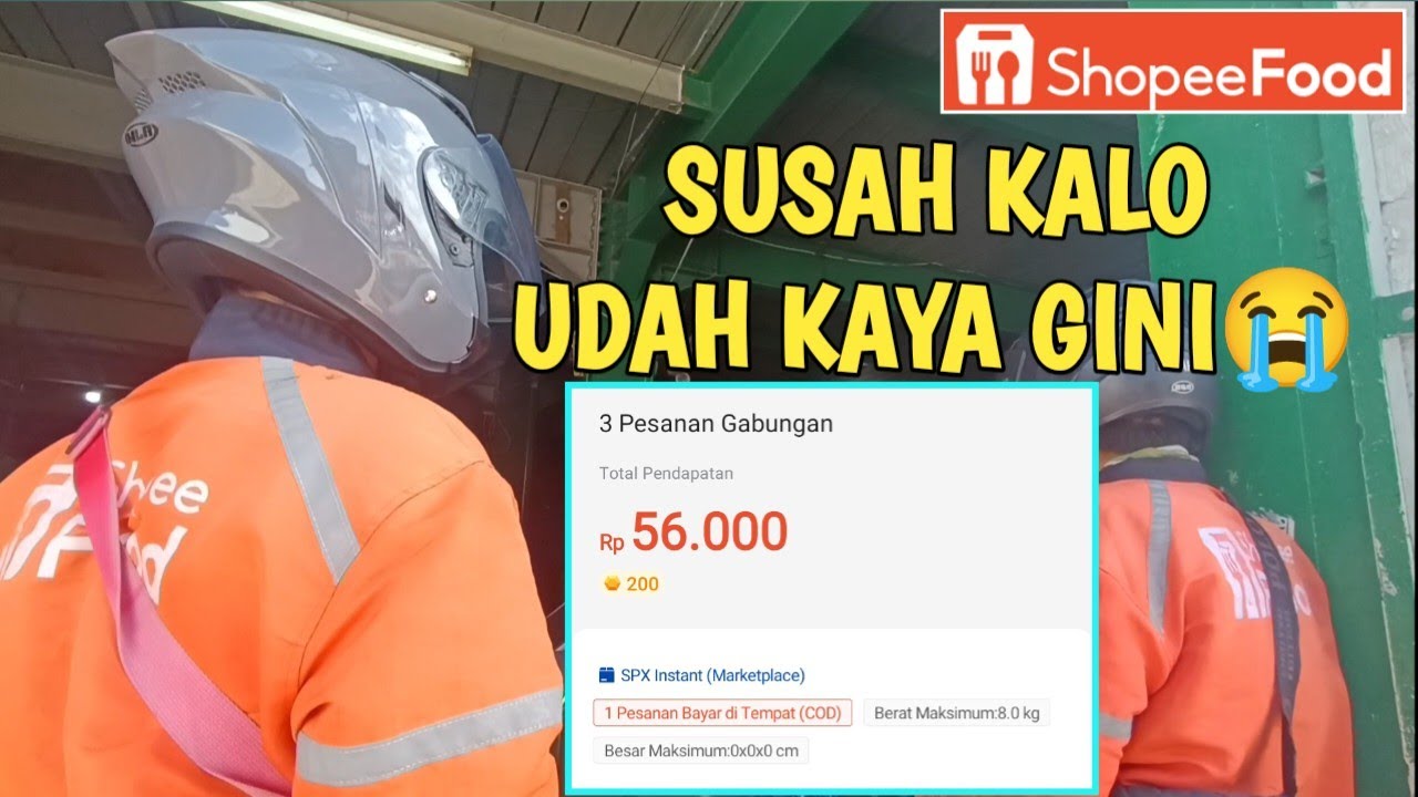 ADA AJA KEJADIAN DIJALAN NGGAK BISA DIPREDIKSI KURIR DRIVER SHOPEEFOOD | WANT TRIP
