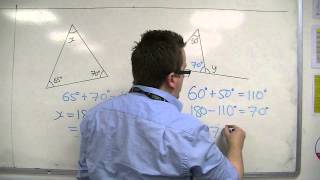 Información GCSE Maths from Scratch 18.02a Angles in a Triangle Guía