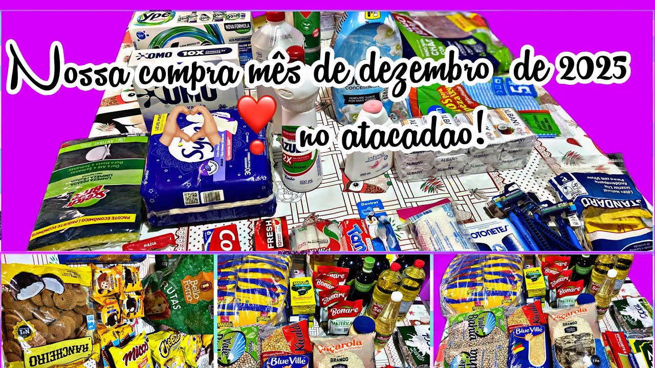 Compras mês   De dezembro para um casal e uma criança 🧒 👩‍❤️‍👨