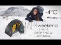 2 night deep snow adventure  a solo mountain camping trip