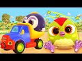 Hop hop the owl teaches peck peck how to use the lift baby cartoons for kids learnings