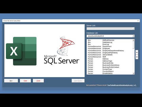 Building A MS SQL Server SQL Querying Application With Excel (Full Tutorial)