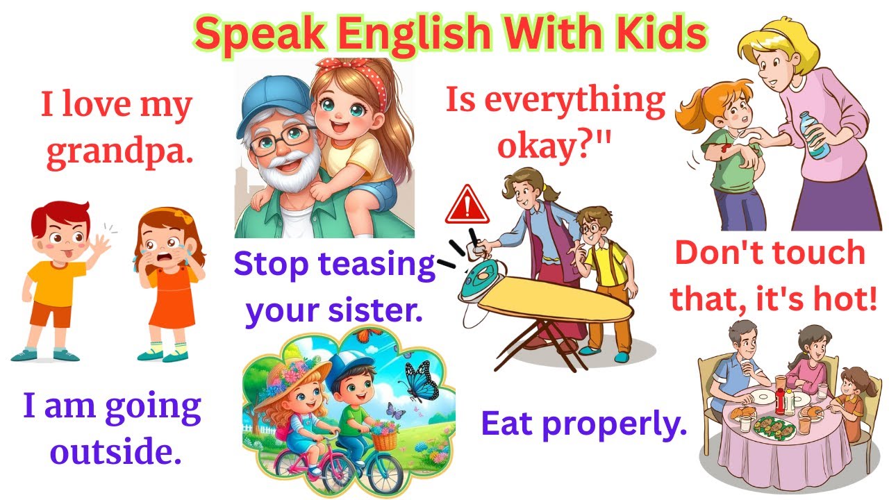 Speak English With Kids | 100 Daily Use Sentences for Children ...