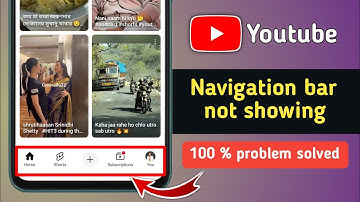 How to Fix Youtube Navigation Bar not Showing Problem