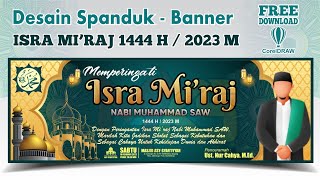 Desain Spanduk Isra Mi'raj 1444 H - 2023 M