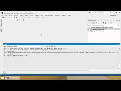 Visual Studio 2013 Launch Code Analysis Improvements