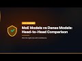 MoE Models vs Dense Models: Head-to-Head Comparison