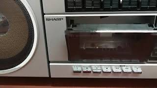Sharp Gx-250 H. Portable Component System. Made in Japan 1983.