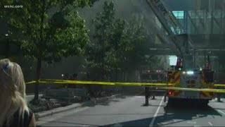 Clean up begins after fire at Roosters in uptown