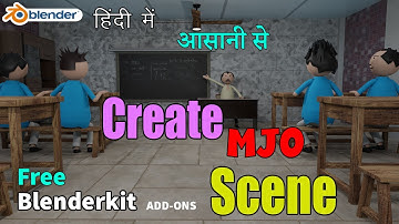 Blender Sunday Tools Tips I Create MJO Scene Easy Blender kit #free  ADD-ON I #Hindi