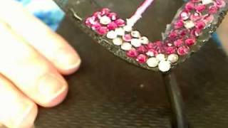 Swarovski Crystal Flip Flop Video:  Blocks Tutorial - Part 3