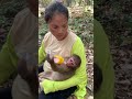 New abandoned monkey need mom kt comfort and pay attention
