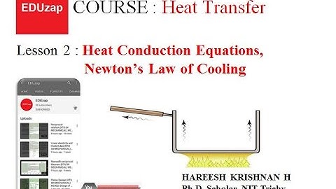 ME302 Heat and Mass Transfer|Part 2 (Malayalam)| KTU |Conduction Equations, Newton’s Law of Cooling