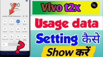 vivo t2x me daily data kaise show kare | oppo a16 data usage settings | oppo a16 used data Setting