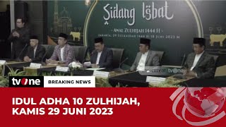 Download lagu Idul Adha Jatuh Pada Kamis 29 Juni 2023 | Breaking News tvOne