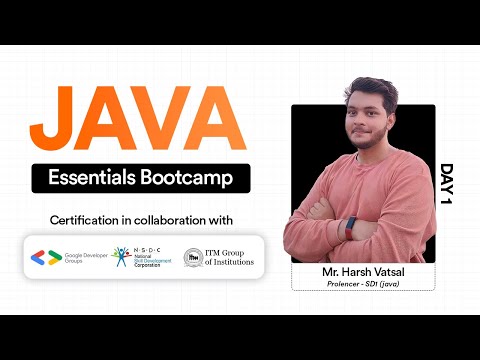 Day 1 | Java 101: Starting with Basic Data Types | Java Programming Essentials Bootcamp (3 Days)