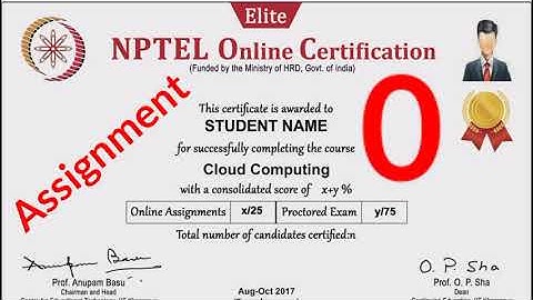 Nptel | Cloud computing | Week 0 : Assignment 0 | answers