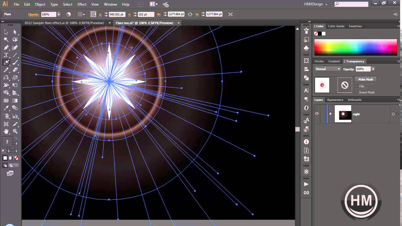 05.12 Flare Tool Illustrator cc YouTube