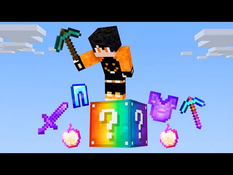 ماين كرافت ولكن بلوكة حظ خارقة واحدة 🔥🔥 !!