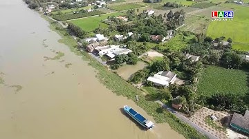 Long An công bố nhiều tình huống khẩn cấp sạt lở bờ sông I LONG AN TV