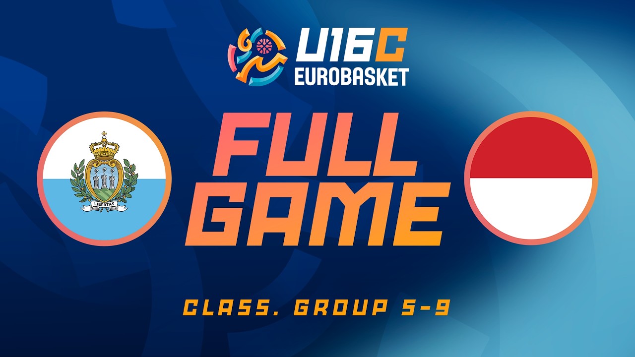 LIVE - San Marino v Monaco | FIBA U16 EuroBasket 2026 Division C | Class. Group 5-9
