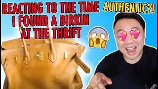 Celebrity REACTING TO THE TIME I FOUND A BIRKIN AT THE THRIFT Wealth