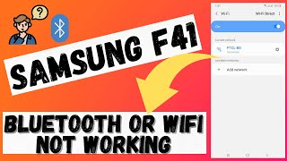Samsung F41 WiFi / Bluetooth Not Working Problem Fixed✅Fix Any WIFI,Data,Bluetooth issue Galaxy f41