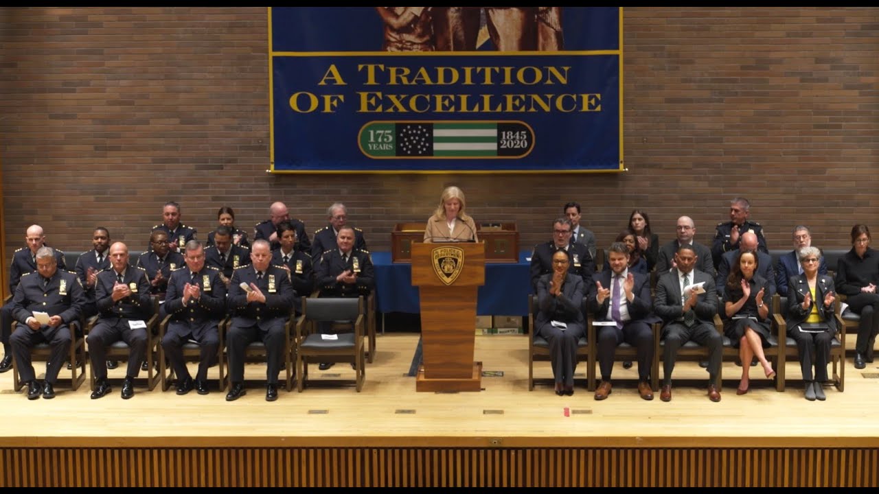 Watch as we recognized the accomplishments of members of the NYPD at today's promotion ceremony