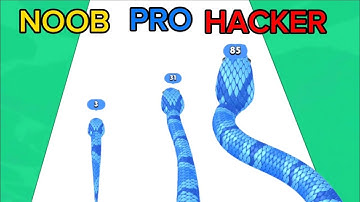 NOOB VS PRO VS HACKER - Snake Run Race