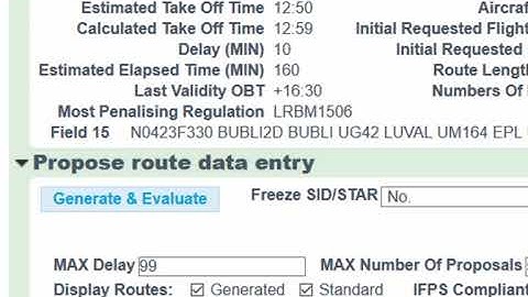 Validating a FPL via the advanced Flight Management editor