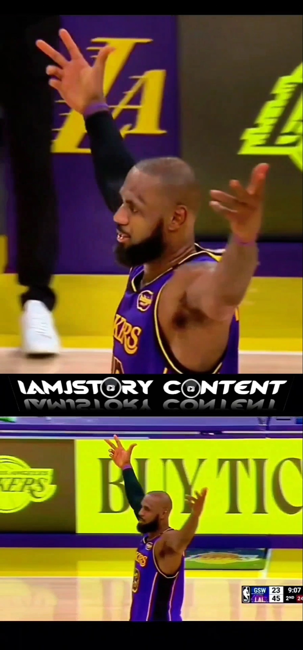 LEBRON DROPS 42 ON STEPH AT CRYPTO, LUKA LOOMS #nba #lebronjames #lakers #losangeles #stephencurry