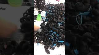 kabeiluhair 2020 blue rubber band hair loose wave (KBL)