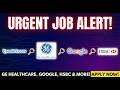 Off Campus Drive 2026: Google, GE Healthcare, HSBC & More! | Software & Engineering Jobs