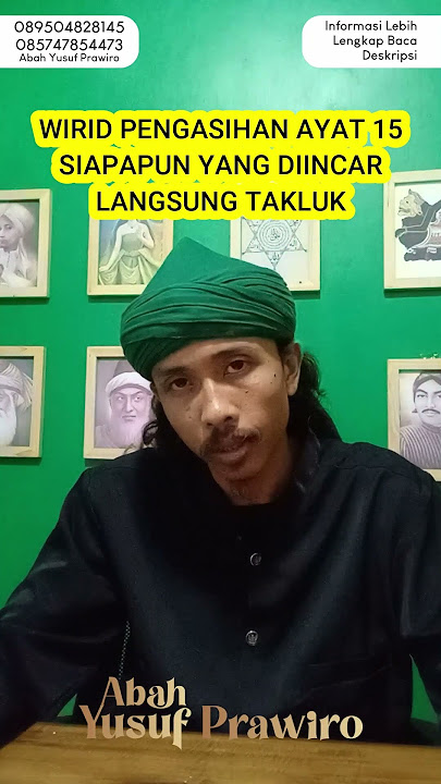 WIRID PENGASIHAN AYAT 15, SIAPAPUN YANG DIINCAR LANGSUNG TAKLUK #doa #trending #harmonis