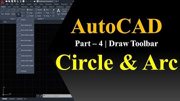 AutoCAD Tutorial | PART  4 - How to draw Circle and Arc command in AutoCAD