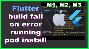 FIXED Flutter ios build fail on error running pod install | M1, M2, M3 MacBook