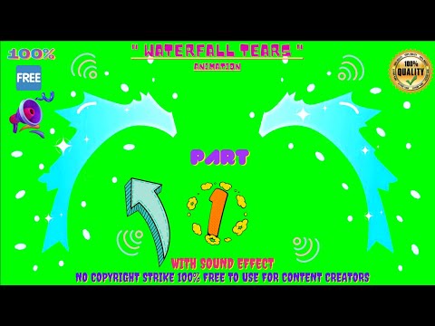 Crying Waterfall 🌊Tears 💧💧💧Emoji Animation With Sound Effect🔊No Copyright Strike✔️100% Free to Use👍