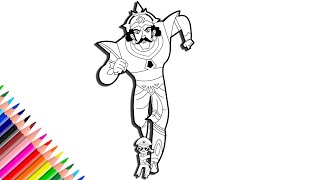 Quick Art: Super Villain Kans Chasing After Little Singham Digital Coloring Pages screenshot 5