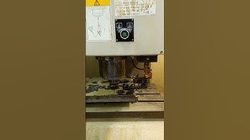 🦾Vmc machine ||center drill || spoting#drill #fastwork #vmc #ytshorts