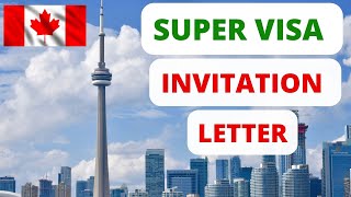 Invitation letter for Super Visa | | Canada Super Visa | Super visa Canada | Visitor Visa Canada