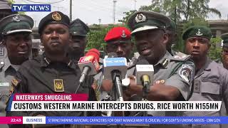 Nigeria Customs Western Marine Intercepts Drugs, Rice Worth N155 Million
