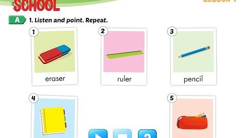 Tieng anh 3 I learn smart start unit 3 School lesson 1