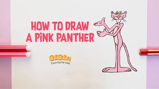 How To Draw Pink Panther, Step by Step, Drawing Guide, by Dawn