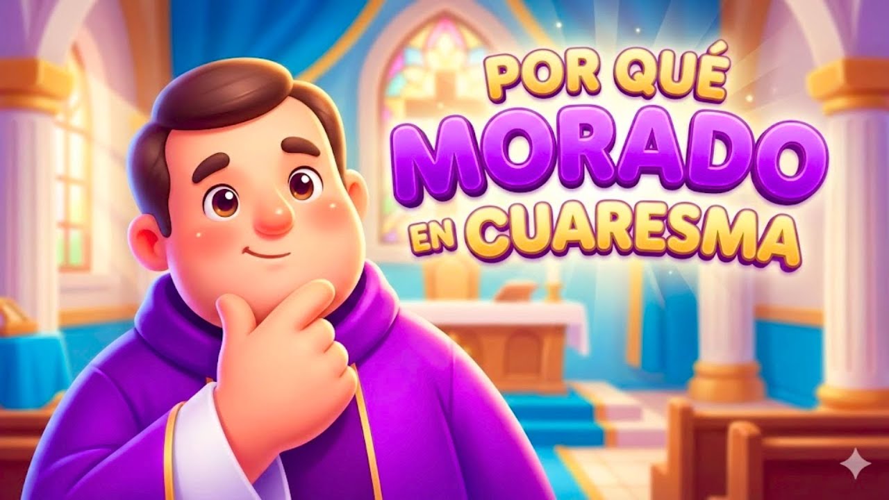 ¿Por qué usamos MORADO en CUARESMA? 💜 (ANIMADO PARA NIÑOS) | PequeFe