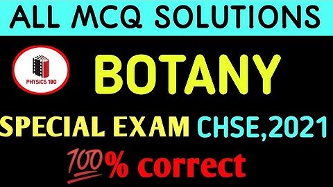 CHSE Botany offline exam MCQ Answer #physics180